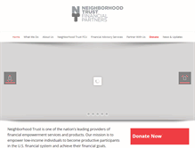 Tablet Screenshot of neighborhoodtrust.org